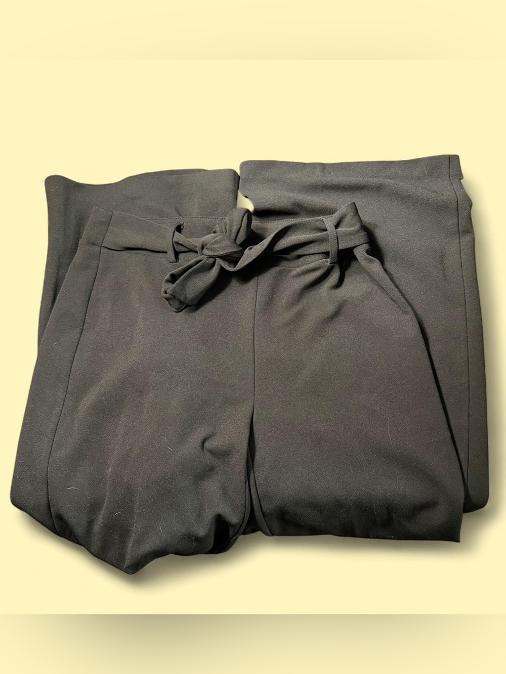Black NYCC trousers w/ built in belt